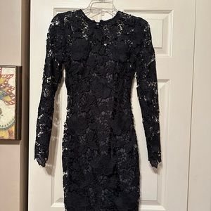 Size 2 Bebe black lace cocktail dress
